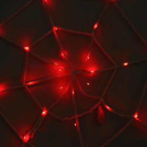 Halloween decoration layout props Luminous black cotton spid
