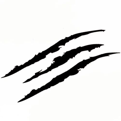 Car Monster Claw Scratch Decal Reflective er For Car Auto He