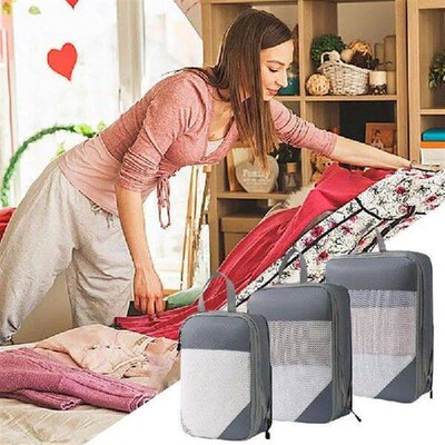 Suitcase Organizer Bags 4 Pieces Lightweight Packing