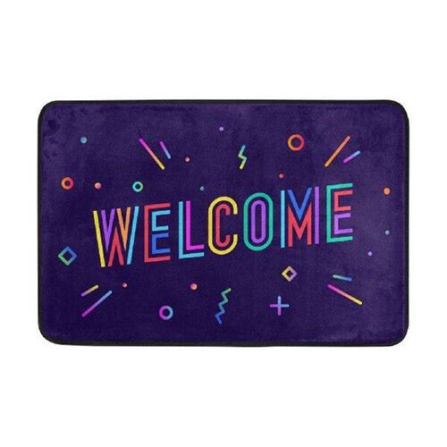 Welcome Mat For Front Door Entrance Doormat Hallway Bedroom