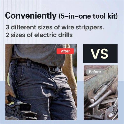New Wire Stripping and Twisting Tool Set Adjustable Cable