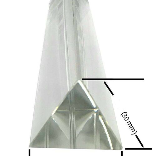 Crystal 6 inch Optical Glass Triangular Prism Spectrum Physi