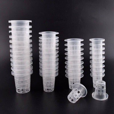 10Pcs Hydroponic Soilless Mesh Net Basket Plant Grow Nursery