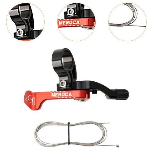 Remote lever for bicycle dropper seat post, dropper post