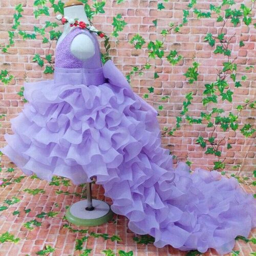 2-13T Flower Girl Trailing Wedding Dresses Children High Qua