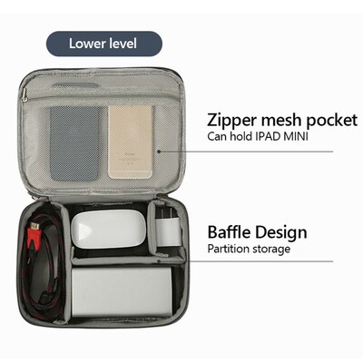 Travel Cable Bag Portable Digital USB Gadget Organizer Charg