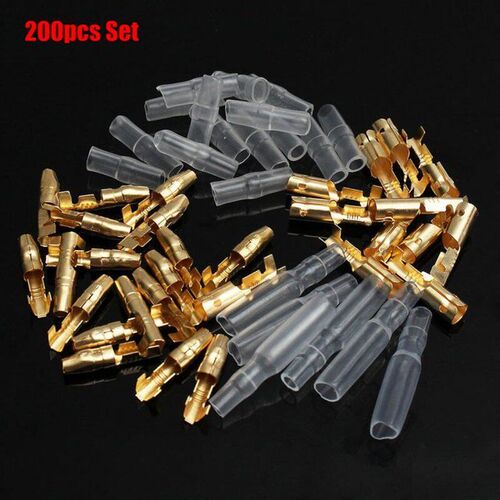 200pcs Insulated  Male/Female Wire Connectors Electric Cable