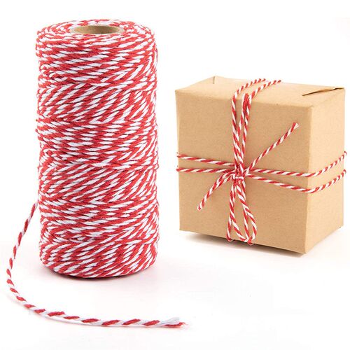100M/Roll Cotton Cord Baker Twine Colorful Cotton Crafts Twi