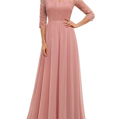 Womens Long Dress Evening Party Wedding Vintage Elegant