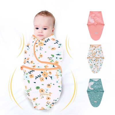 Newborn Swaddle Wrap Cotton Baby Receiving Blanket Bedding C