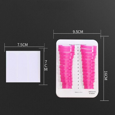 Forms For Extension Nail Molds Finger Cover Varnish Shield N