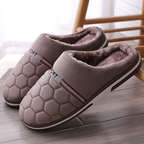 Mens Cotton Slippers, Extra Large Size, Home Cotton Shoes,