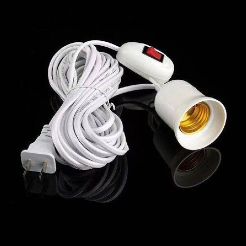E27 Suspension Universal Screw Socket With Switch Lamp Plug
