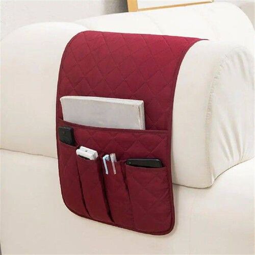 Sofa Armrest Organizer Remote Control Holder With Pockets