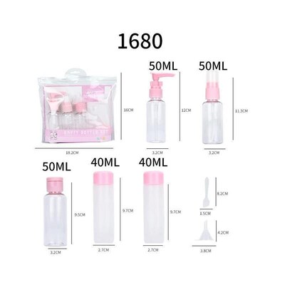 Portable Travel Refillable Empty Bottle Set Essence Shampoo