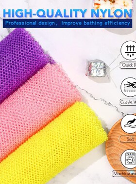 3Pcs African Bath Sponge Exfoliator African Net Sponges