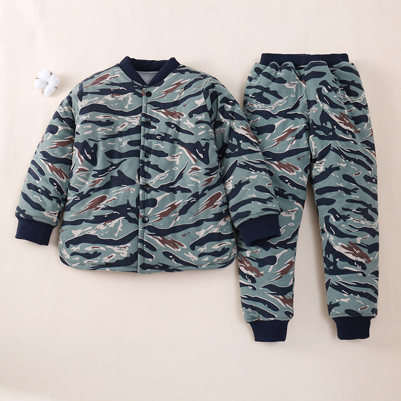 儿童校服神器内胆男童棉花棉服套装女童冬季加厚保暖棉衣二件套