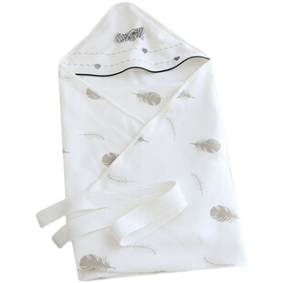 新生儿包被纯棉春夏薄款初生婴儿产房包巾襁褓宝宝外出两用抱被