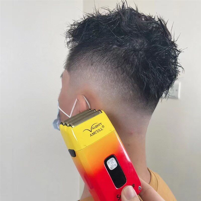 发廊剃须刀三网刀头电动增白器可水洗刮胡刀液晶显示理发剃光头机