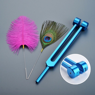 专业音叉采耳工具四川成都耳震子响铗无齿杨波款 金粉蓝三色音叉