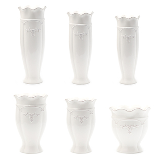 波浪口干花陶瓷花瓶浮雕勾藤欧式时尚玄关客厅家居装饰摆件包邮