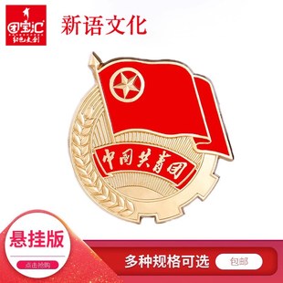 新语文化 共青团大团徽悬挂版团务用品团员金属铸模团徽挂墙整模