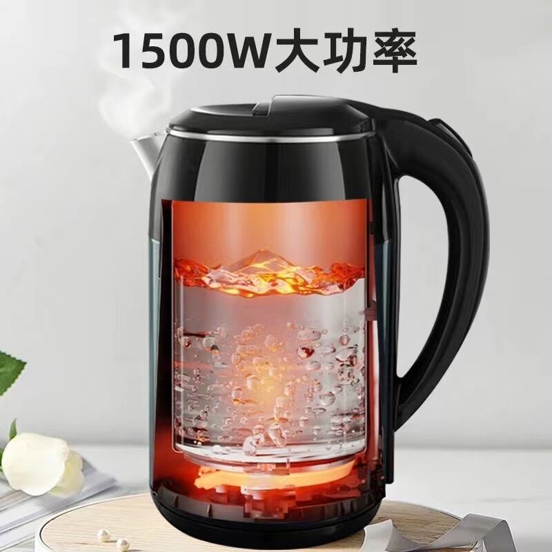 万利达大容量恒温电热水壶家用2.5L不锈钢304保温全自动断烧水壶