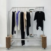 服装 网红陈列架高档创意橱窗侧挂买手店专用 店展示架中岛架落地式