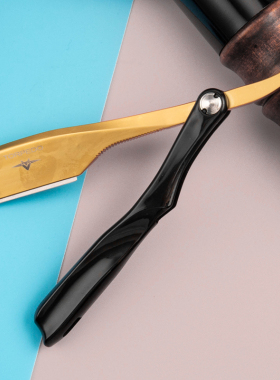 鱼雷手动刮刀光头剃刀美发刮胡刀片 剃须刀老式理发刮脸刀架 新品