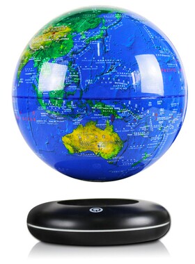 磁悬浮地球仪发光自转小夜灯办公室桌摆件家居装饰创意礼品