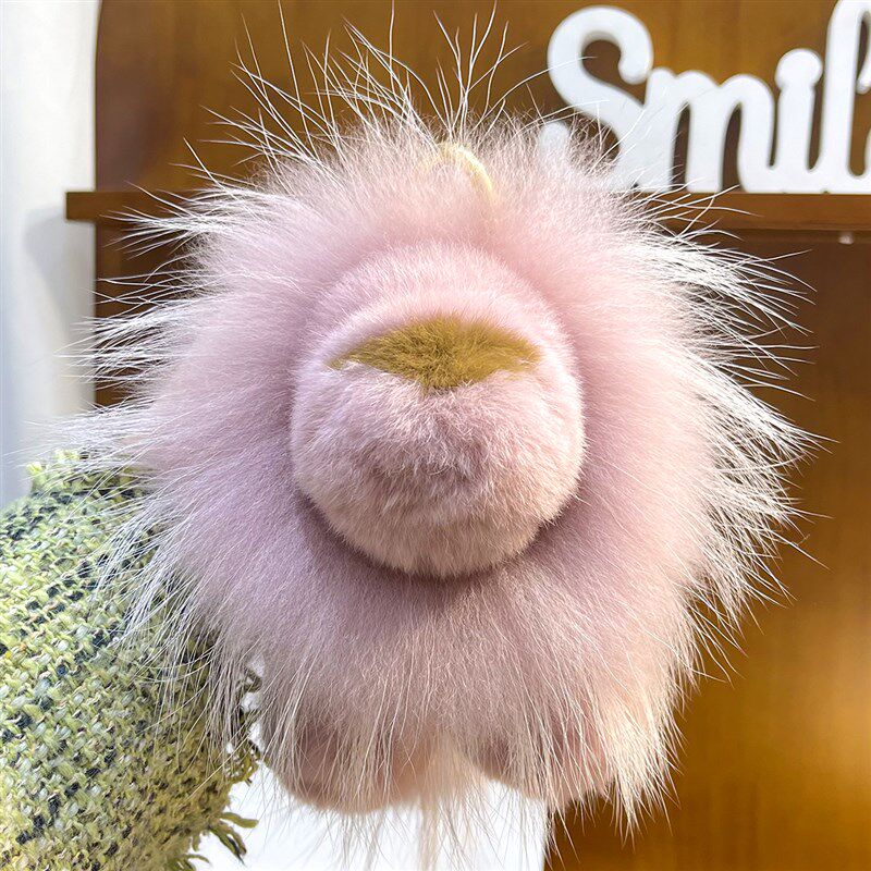 可爱獭兔毛粉狮子毛绒包挂件辛巴公仔玩偶毛球汽车钥匙扣挂饰配饰,节庆用品/礼品,钥匙扣,淘宝优惠券,粉丝福利购,淘宝优惠卷