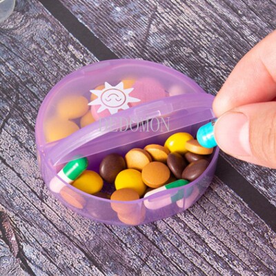Rainbow 7 Days Pill Box Organizer Plastic Storage Box Contai