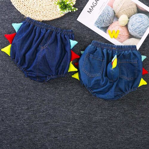 New rens pants rens shorts denim PP pants dinosaur tail pa