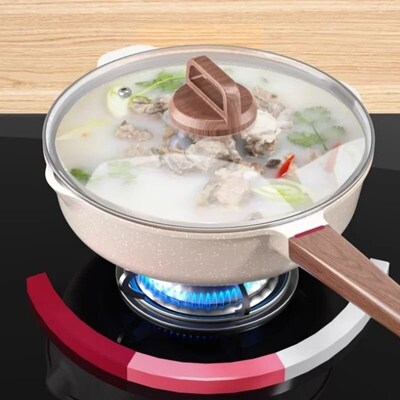Multifunctional Nonstick Deep Frying Pan Skillet Saute Healt