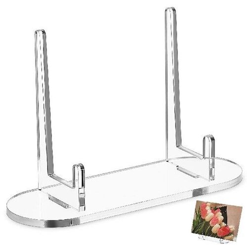 Photo Frame Transparent Storage Rack Tabletop Easel Acrylic