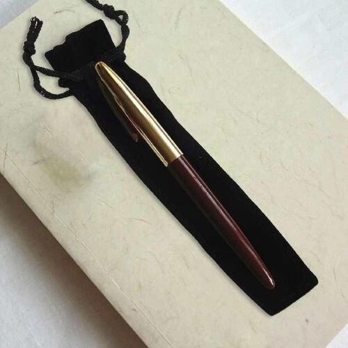 100 Pcs Black Velvet Pen Pouch Sleeve Holder Single Pen Bag