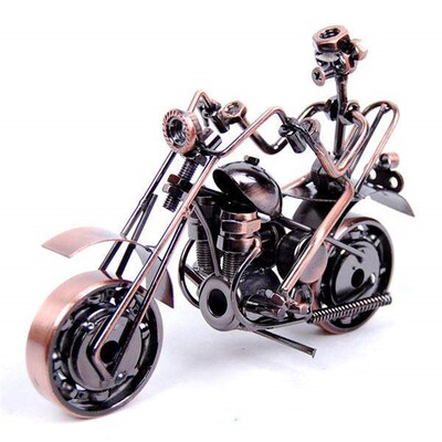 Metal motorcycle model living room decoration girl room deco
