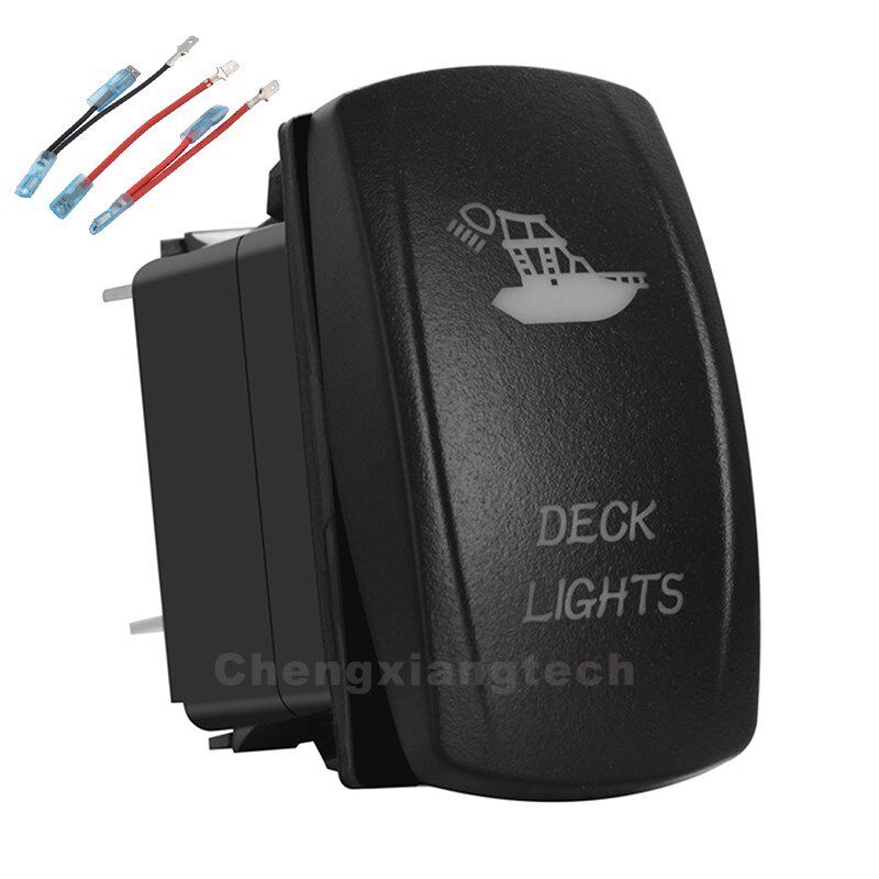 (red/white/blue/orange)Led Deck Lights Car Boat Rocker Swit