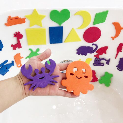 Letter Puzzle Bath Toys For Kids Baby Water Game Early Educa