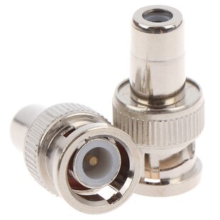 5Pcs BNC Male to AV RCA Female Coax Coaxial Connector Adapt