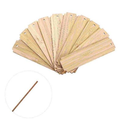 Wooden Blank Bookmark Unfinished Hanging Tags Craft Making