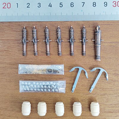 Scale 1/100 Halcon model Ship Accessories kit Classical cann