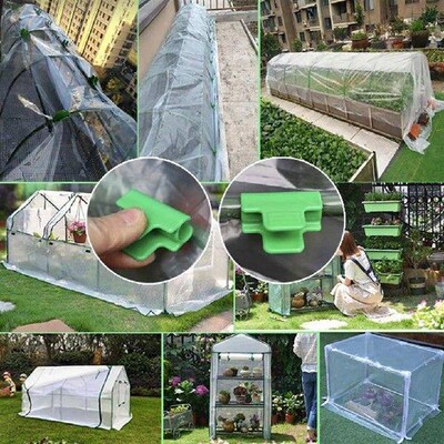 Pack of 24 Greenhouse Clamps Row Cover Netting Tunnel Film