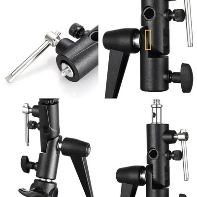 Flash Bracket Hot Shoe Umbrella Holder Light Stand Bracket M