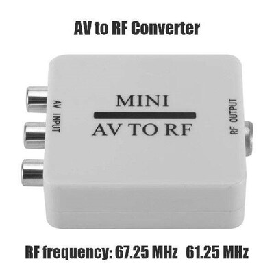 Mini RCA To RF Converter AV To RF Video Conversor Audio HD
