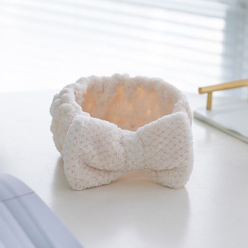 NEW Women Coral Fleece Elastic Hair Bands Winter Hair Access