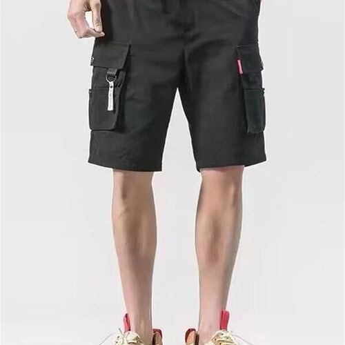 Overalls shorts mens summer rend big shorts five pants with
