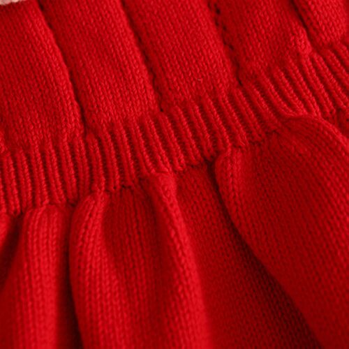 Baby Girls Knitting Romper 2022 Autumn Red Girl Clothes Newb