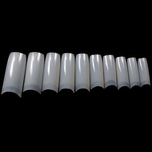 100/500pcs Nails Half French False Nail Art Tips Acrylic UV