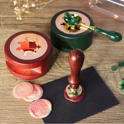 Retro Wax Seal Melting Furnace Wood Oven Furnace Wax Pot Bea
